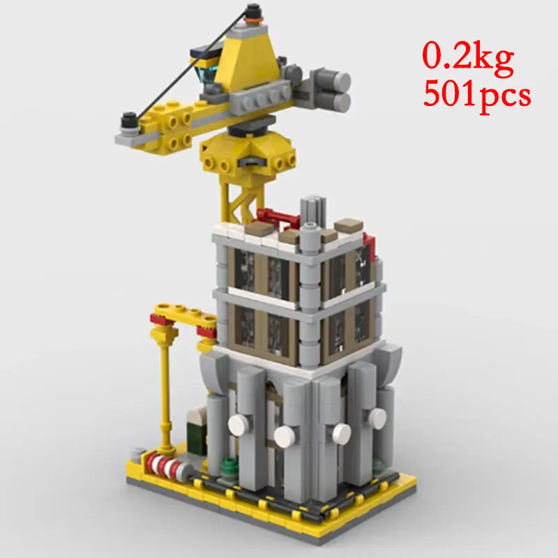 

Пятно MOC- 148139 Зобранные строительные блоки из мелких частиц, мини-головоломка на строительной площадке, модель игрушки, орнамент