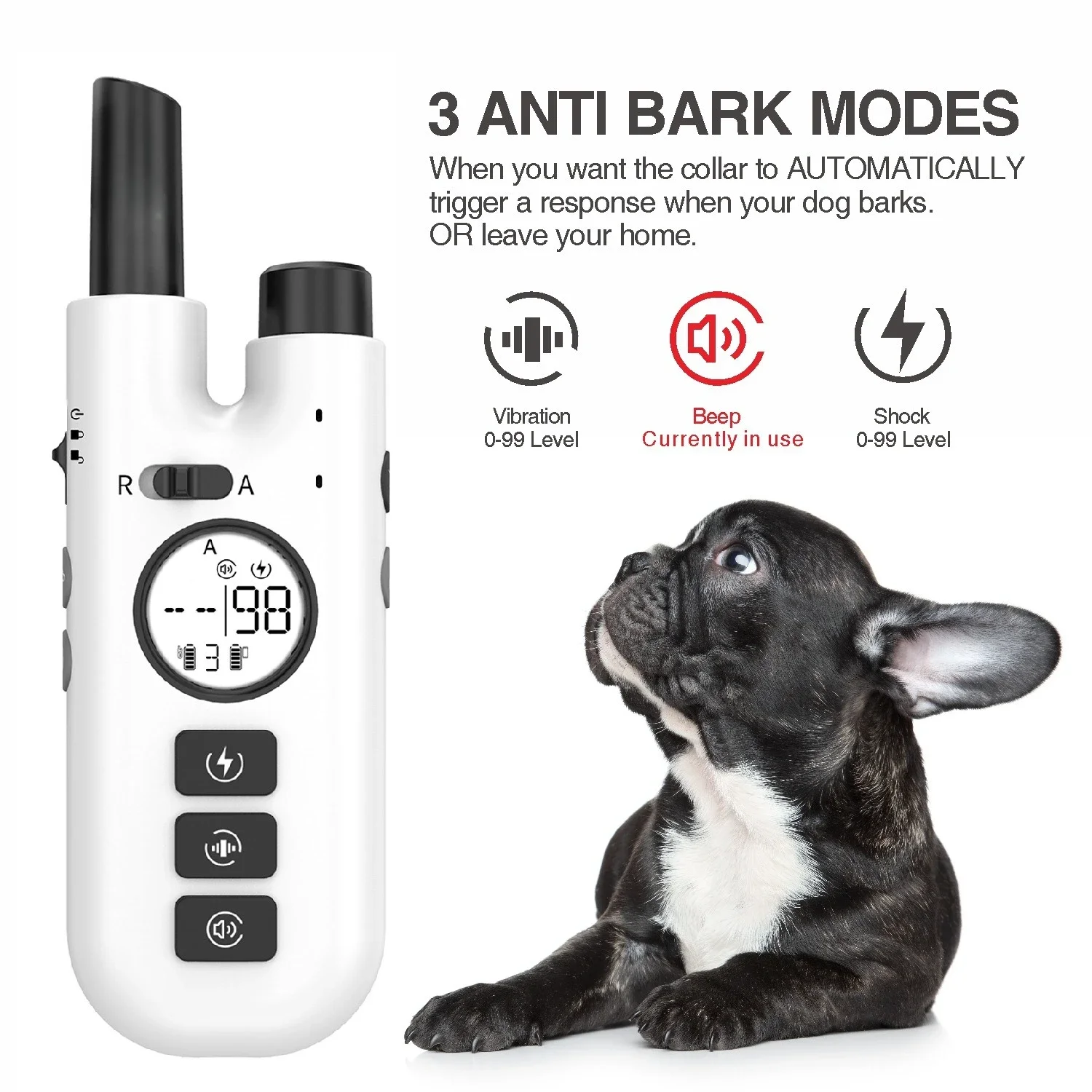 Remote Control Dog Trainer Automatic Barking Stopper Electronic Training Collar Pet Supplies