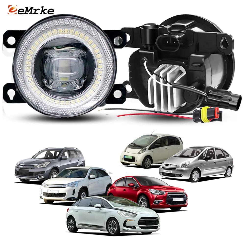 

Для Citroen C-Crosser C4 Aircoross Xsara Picasso DS4 DS5 противотуманные фары обновление светодиодные фары с диафрагмой «ангельский глаз» аксессуары