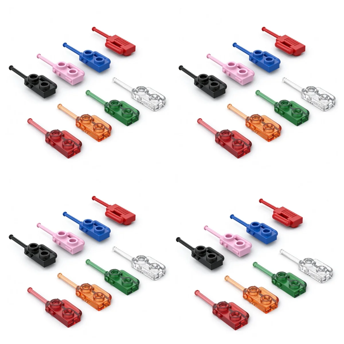 MOC 60PCS 3962 Handheld Phone Bricks Utensil Radio Building Blocks Kit Compact Figures DIY Idea Toys Children Kid Birthday Gift