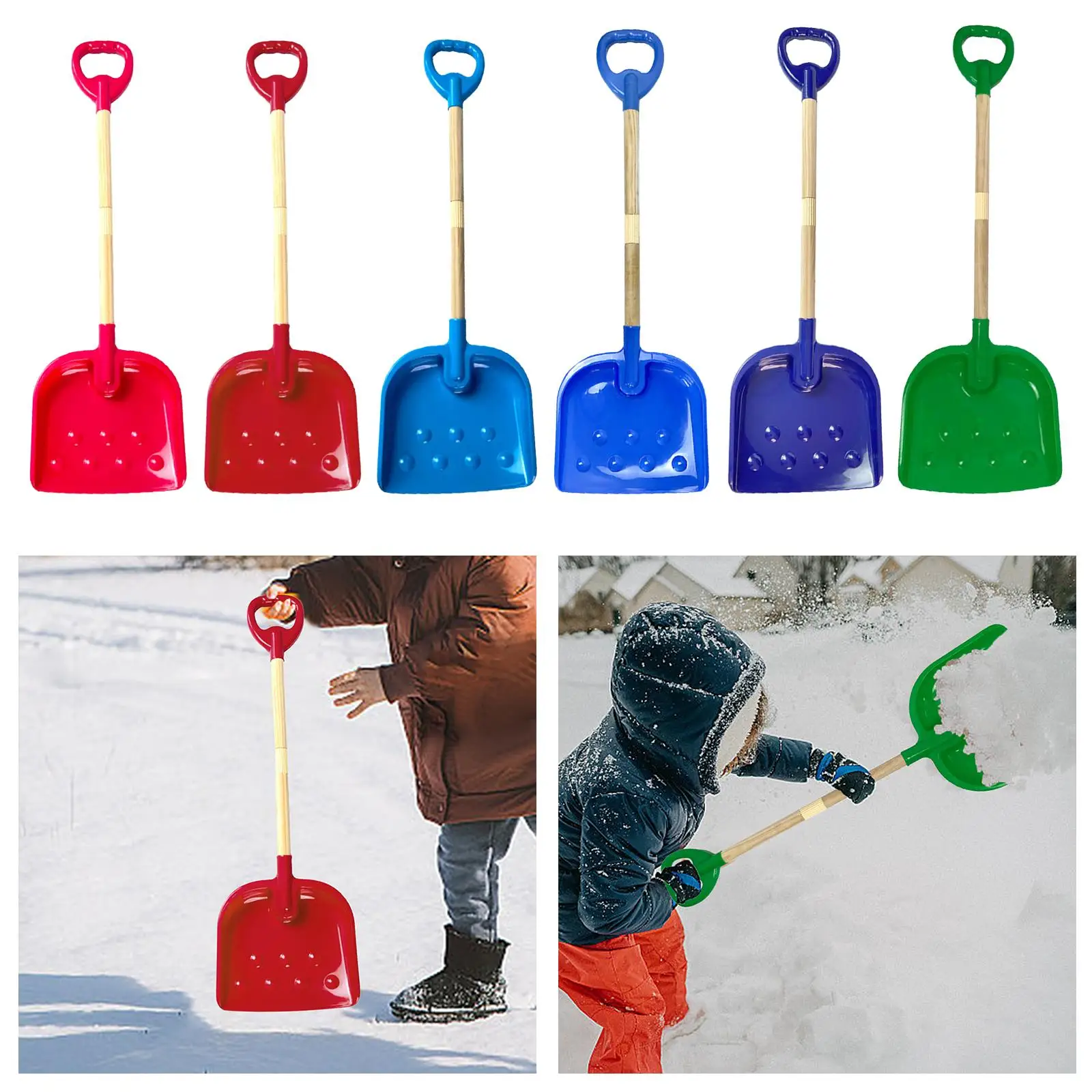 Beach Spade Sand Scoop for Kids Shoveling Digging Snowing Children Beach Sand Toy for Outdoor Summer Garden Snow Birthday Gifts