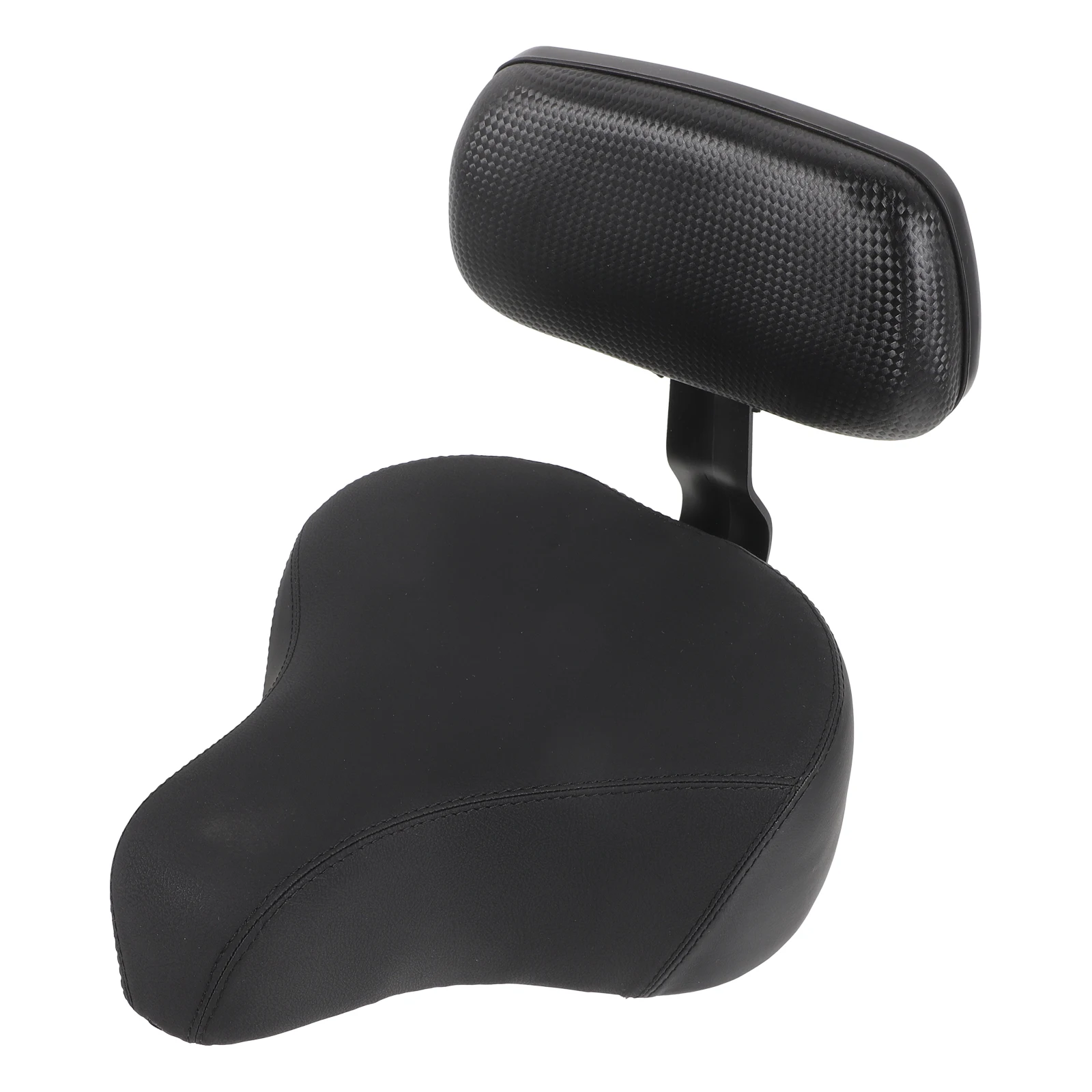 

Comfortable Bike Seat Saddle With Backrest Thickened PU Sponge Wear Resistant Durable Rear Seats For Adult Teens