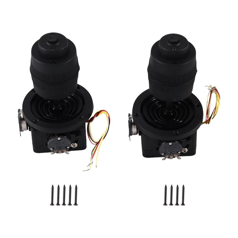 AB42-JH-D400X-R2, 4 Axis Joystick Potentiometer Momentary Button, 2PCS, For Home-Brewed USB Mouse Device, Manual Calibration