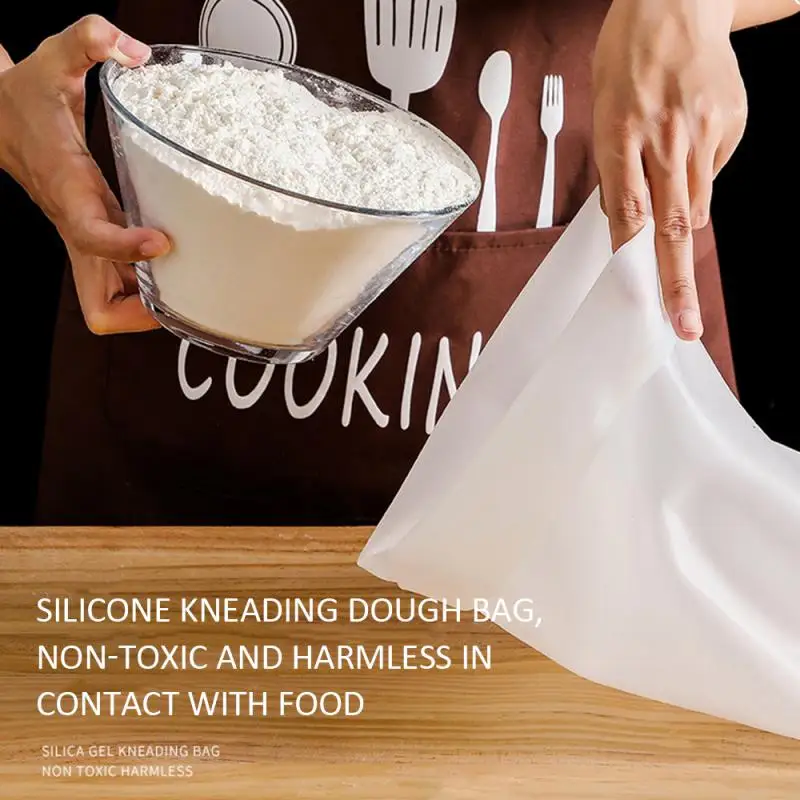 1pc 31x21cm 3kg Silicone Kneading Bag Dough Bag Flour Mixer Bag Multifunctional Flour Mixing Bag For Bread Pizza Kitchen Tools