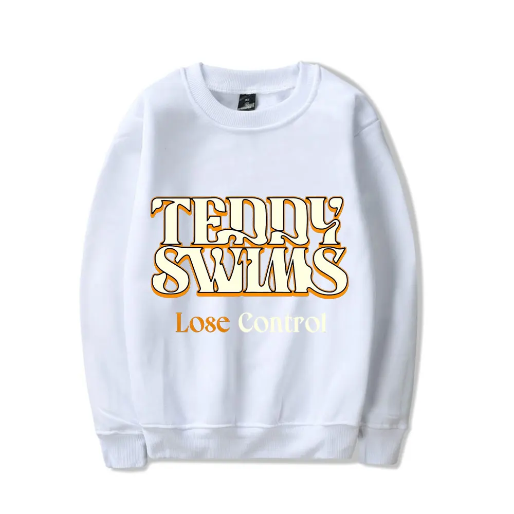 Teddy Swims Lose Control Sweater Print HipHop Long Sleeve Top Shirt Streetwear Singer Merch