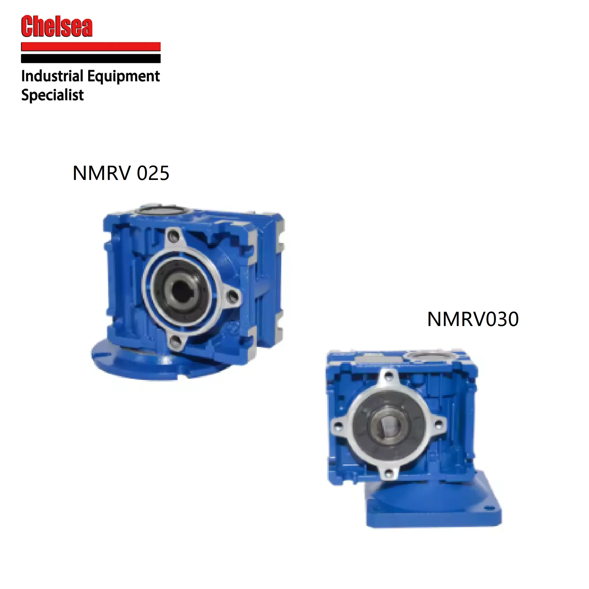 Chelsea Worm Gearbox NMRV30 Input  customized 12 mm Output 14mm Ratio 5:1/80:1 0.06-0.25Kw  Mineral Oil +Worm Gear Tin Bronze