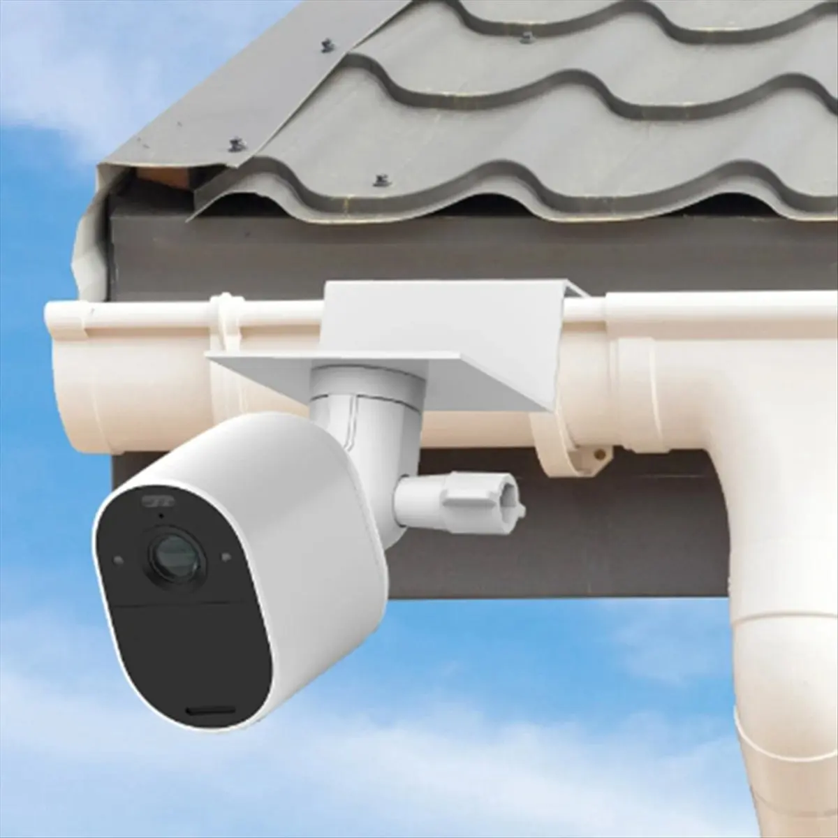 A72P Special Monitoring Bracket for Rain Gutter Weatherproof Gutter Mount Bracket with Screw for Security Cameras