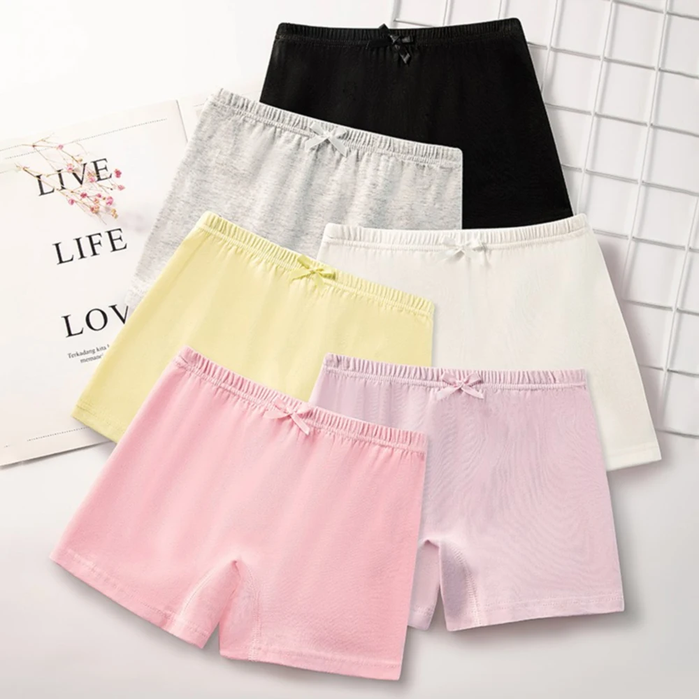 Girls Panties Underwear Cotton Safety Pants Solid Color Children Shorts Leggings Underpants Soft Kids Boxer Panties 3-12 Years