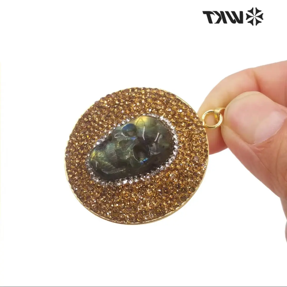 

WT-P1899 WKT 2023 Charming design skull Labradorite pendant jewelry jewelry fashion sale popular pendant party gift accessory
