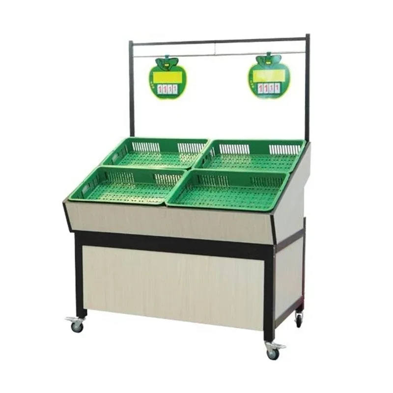 

1200*1200*2050mm Single Side Supermarket Vegetable Fruit Display Stand