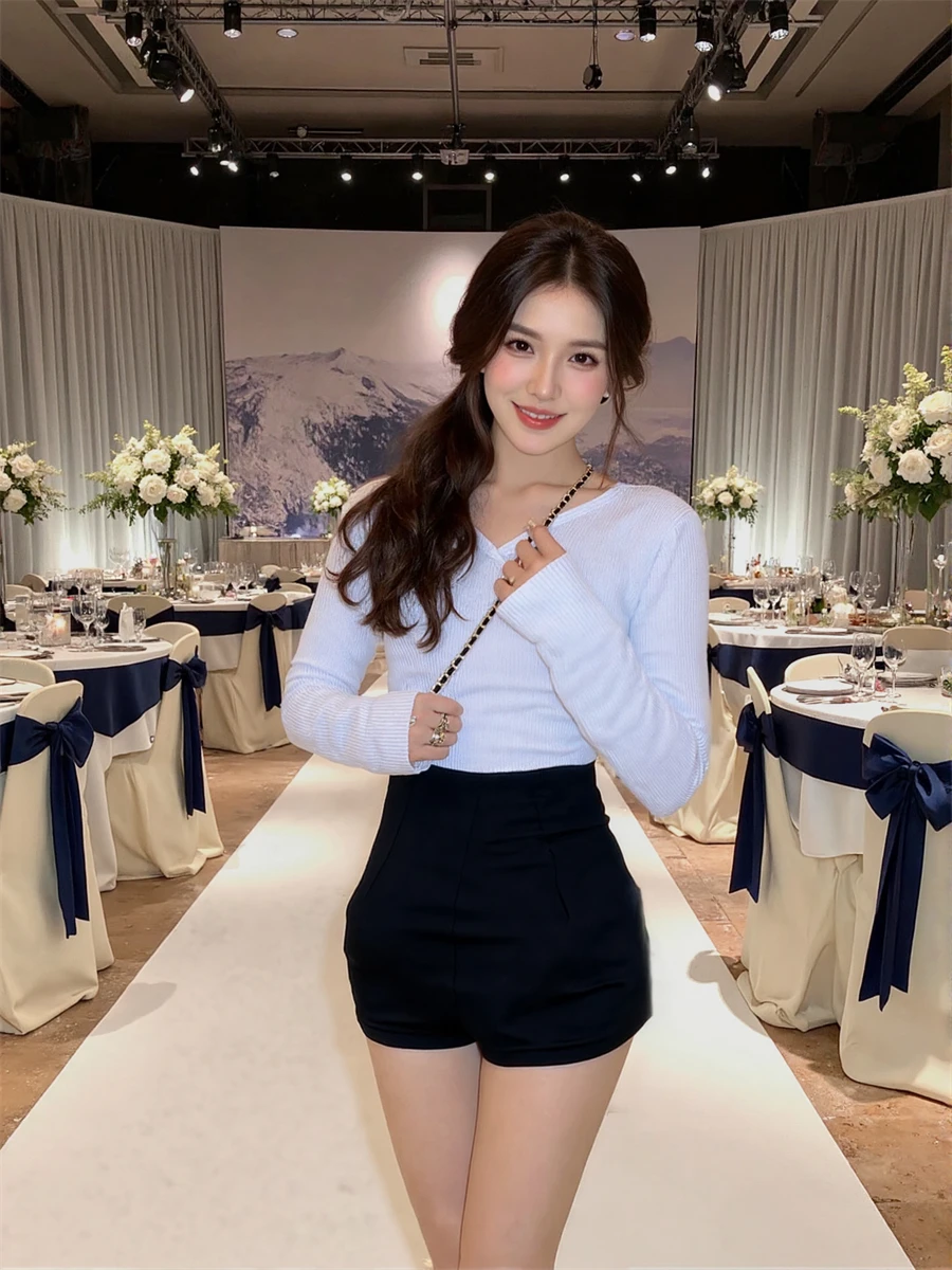 شورت نسائي عالي الخصر شورت جيب البضائع Utility ملابس الشارع الشهير برباط بحزام صيفي حضري خارجي موضة رياضية