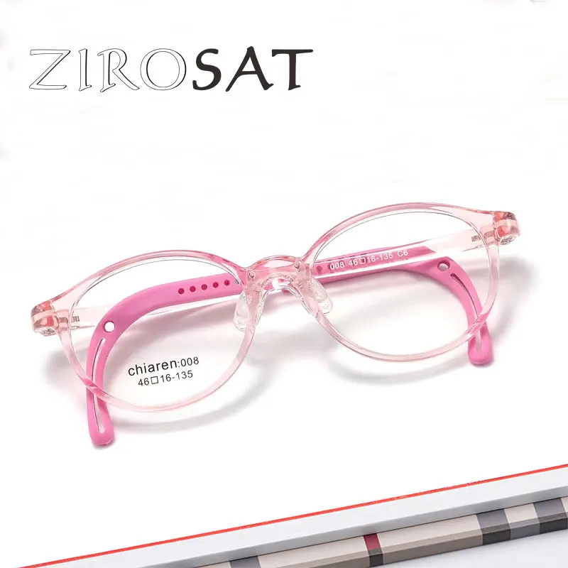 ZIROSAT 008 Child Glasses Frame for Boys and Girls Kids Eyeglasses Flexible Quality Eyewear Protection Vision Correction