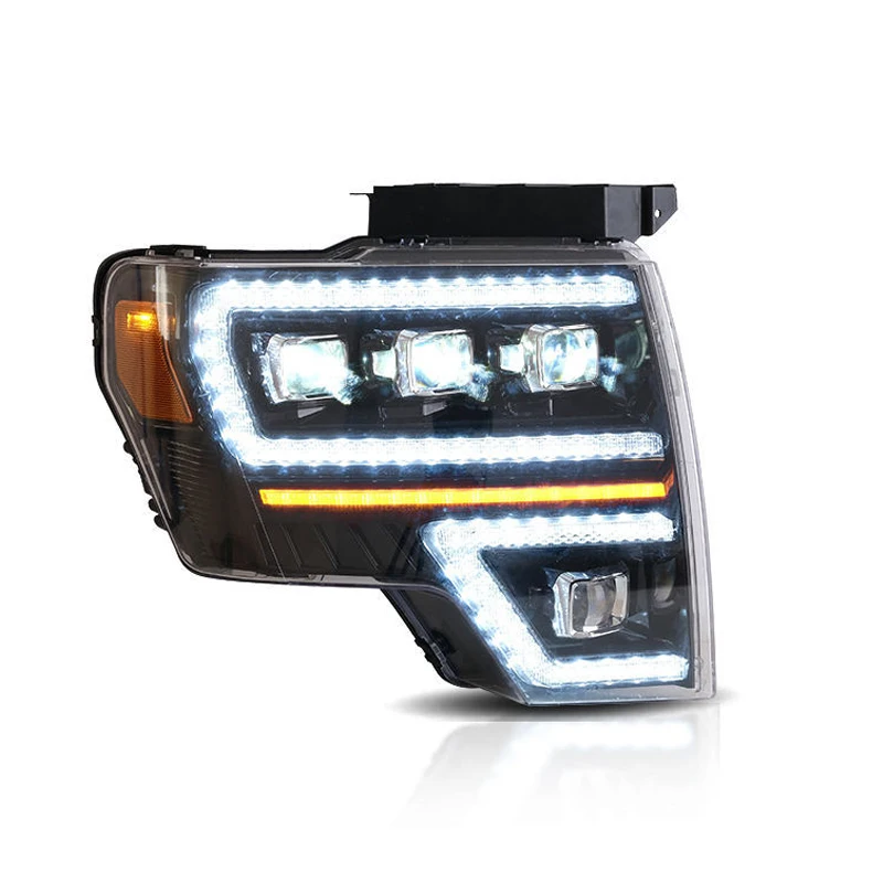 Factory Bright LED Head Light For Ford F150 2009-2014 Dynamic Turn Indicator Front Car Lamp Parts Auto Lighting System