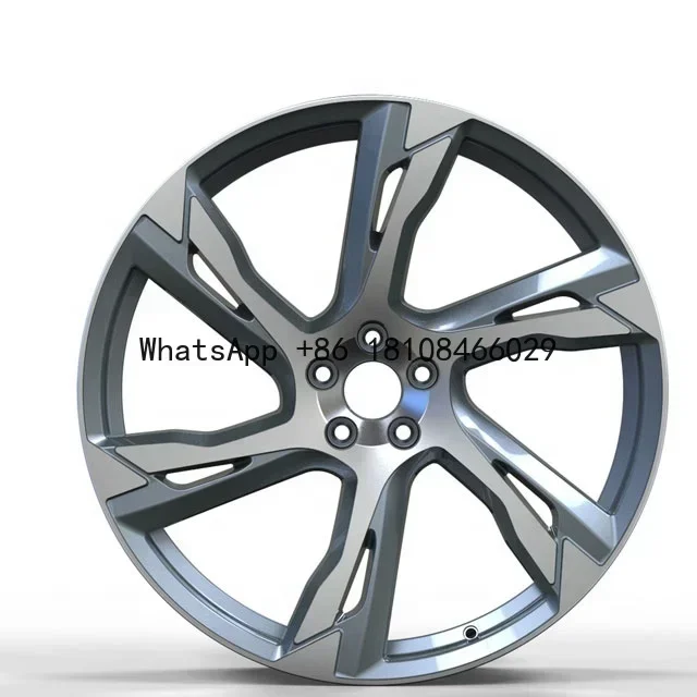 Gun metal 22 inch forged wheel rim 5 holes 1 piece passenger car wheels