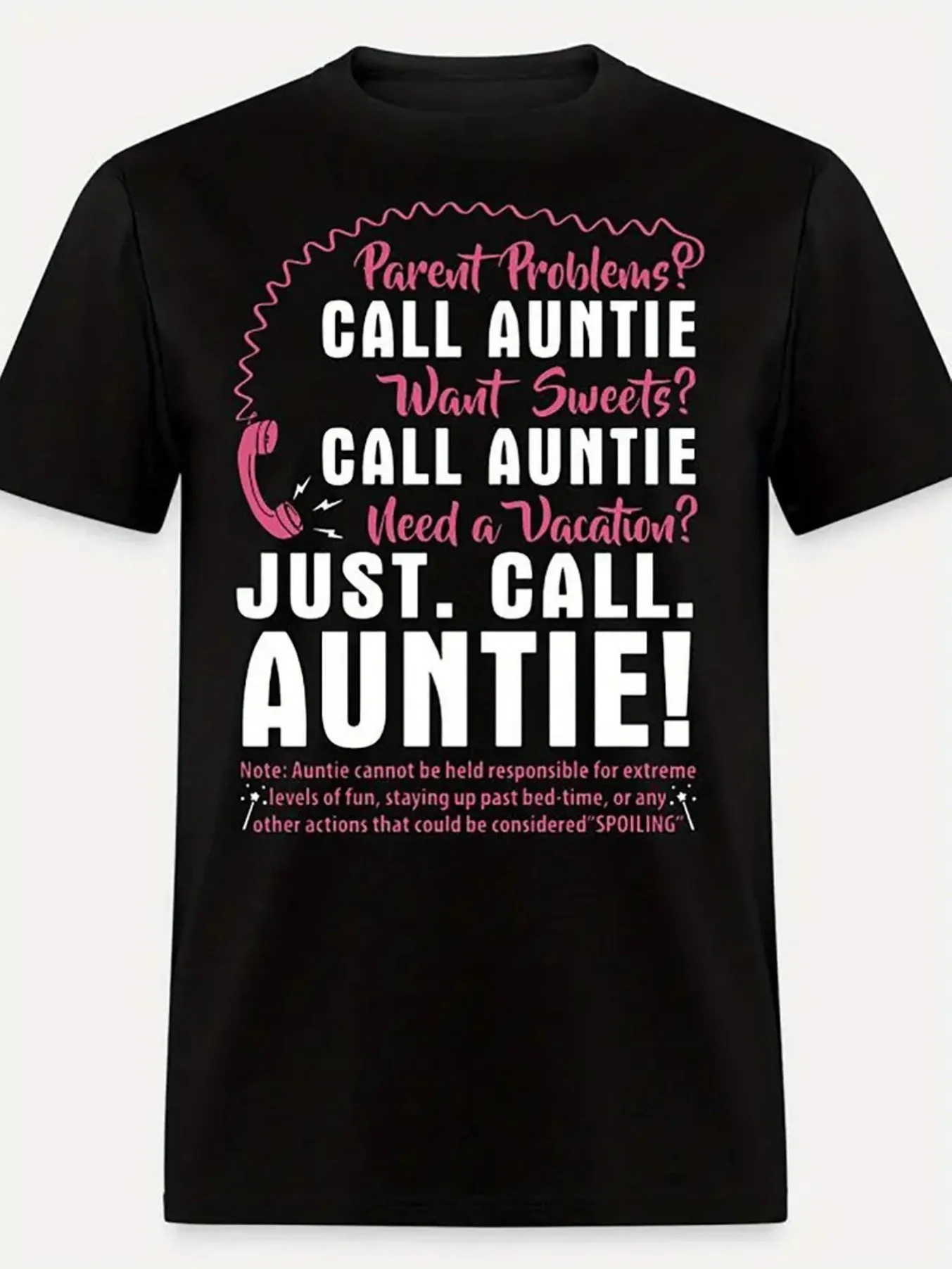 

Top Pick Local 100% Cotton Letter to Aunt L Family Graphic Tee