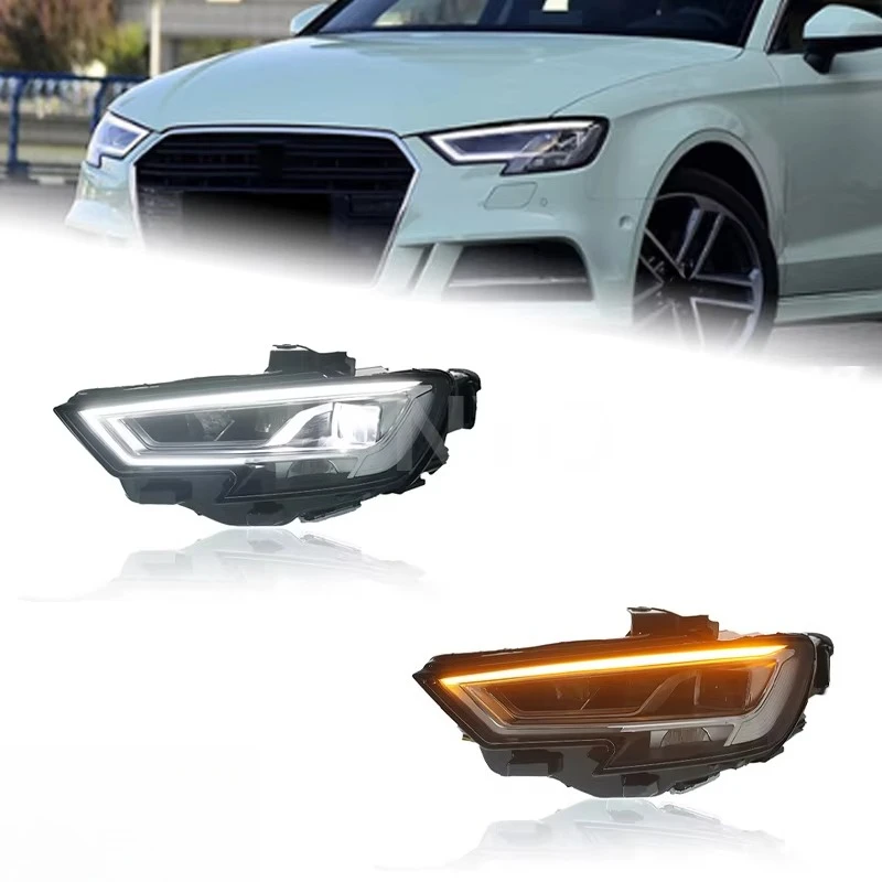 Led Headlights for Audi A3 Modified Low-Rise High-Spec Led Projector-Style Daytime Running Lights and Headlights