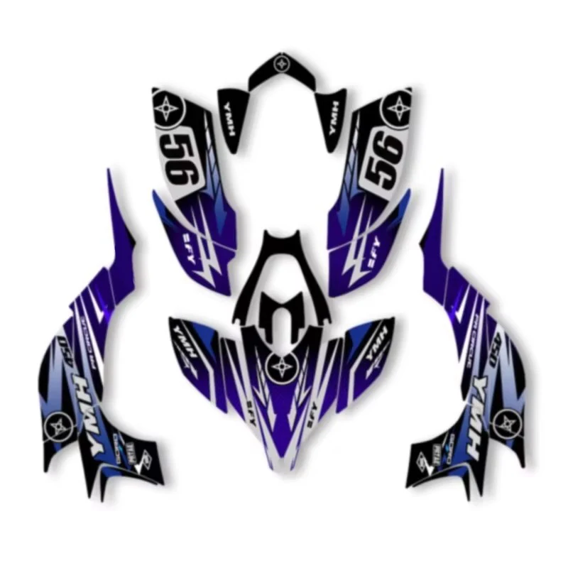 Powerzone Custom Graphics Decals Stickers Kits For YAMAHA 2004 2005 2006 2007 2008 YFZ450R ATV Motorcycle 03