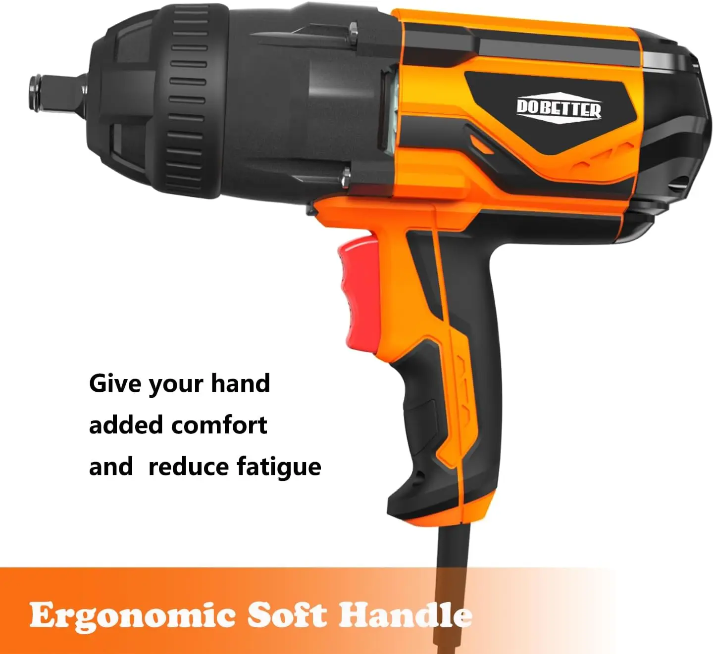  8.5-Amp Electric Impact Wrench 1/2 Impact Gun 480N.m Torque Power  Wrenches Corded 1/2 inch  Driver