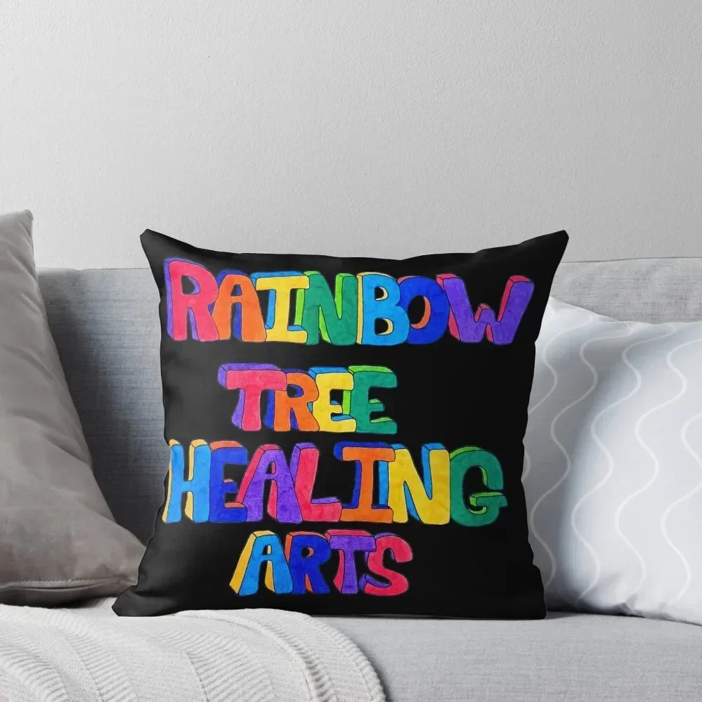 

Rainbow Tree Healing Arts Logo Throw Pillow Cushions For Sofa Ornamental Pillow Cushions For Decorative Sofa pillow