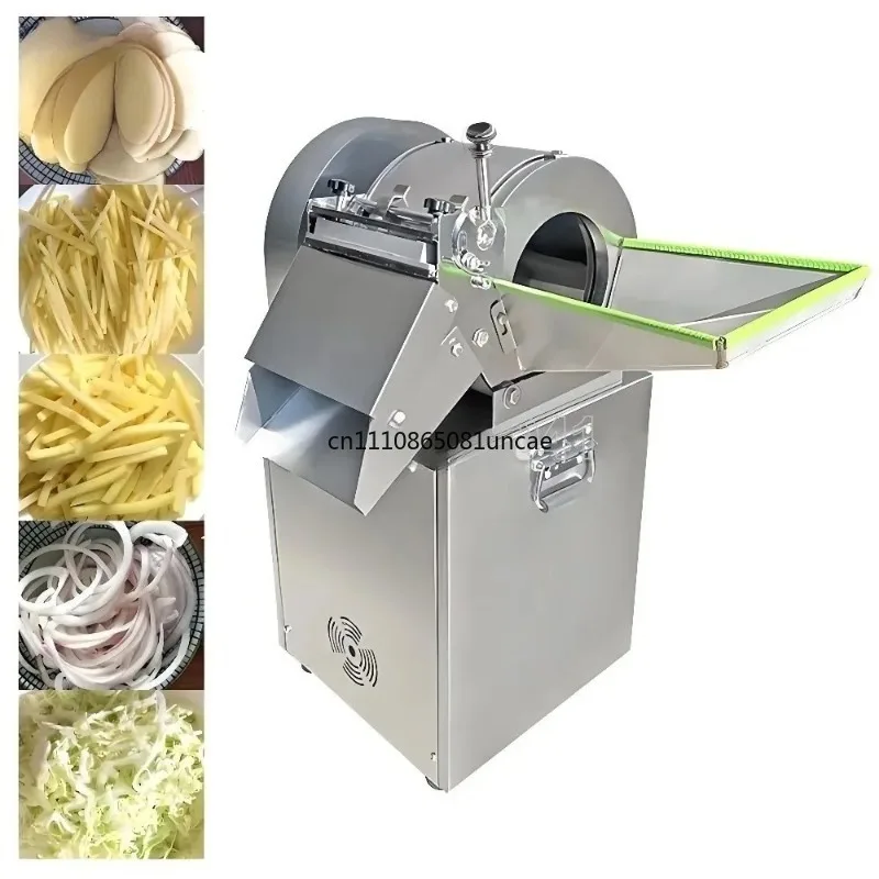 Electric Cutter Automatic Vegetable Fruit Shredder Fry Strip Cutting Machine Cube Dicing Slicing Machine Cut Carrot/Onion/Potato