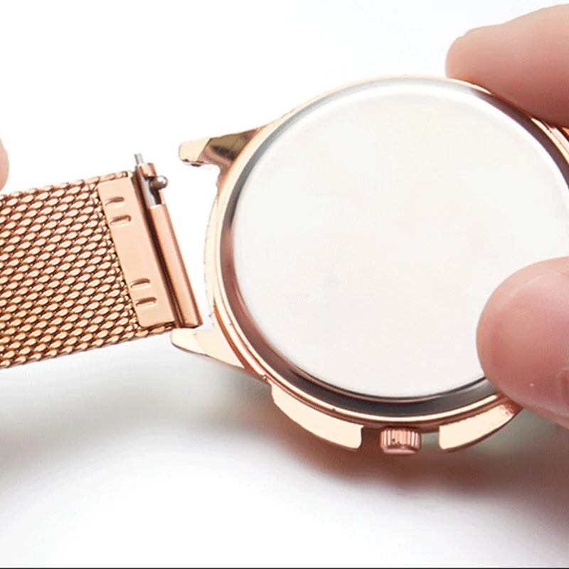 Milanese Bracelet 12mm 14mm 16mm 18mm 20mm 22mm Universal Stainless Steel Metal Watch Band Bracelet Black Rose Gold