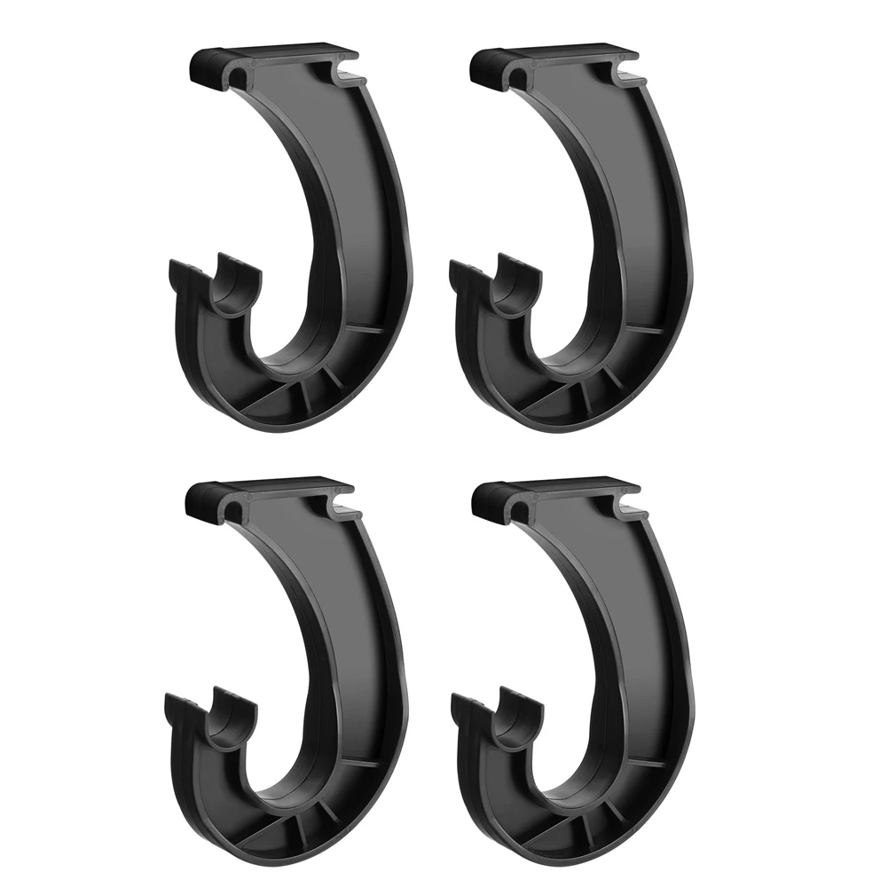 ABRU-Hanging Closet Pole Support Closet Rack Bar Bracket Robuste J-förmige Closet Bracket