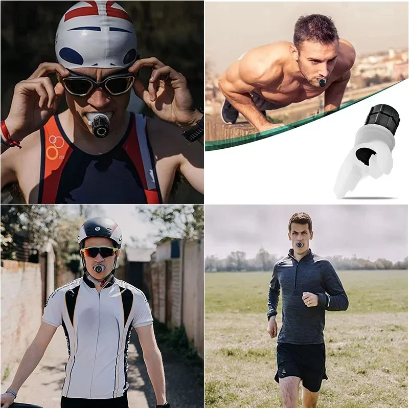 Breathing Trainer Lung Respirator Fitness Equipment Respiratory Silicone High Altitude Training Outdoor Expiratory Exercise Tool