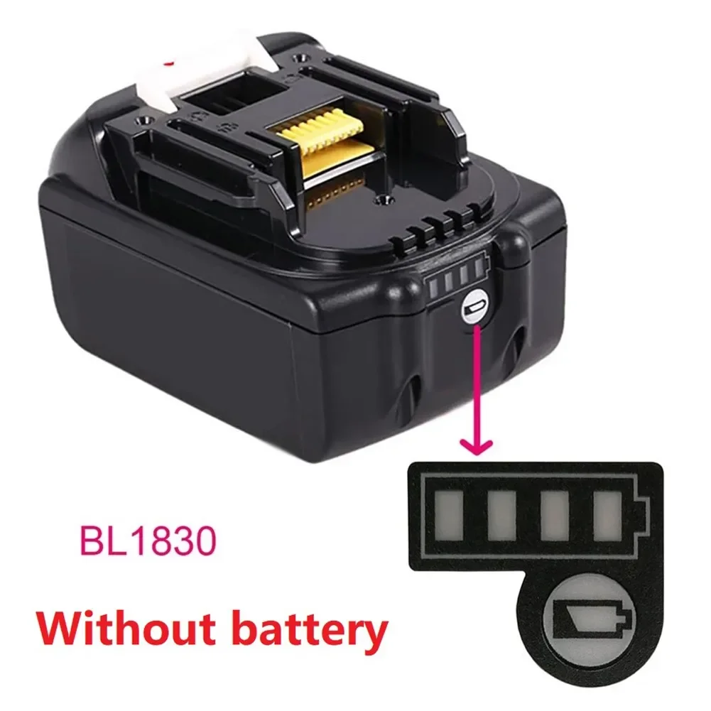 10PCS Indicatore del livello della batteria Etichetta Capacità della batteria Luce Adesivo Pulsante Decalcomania per Makita BL1830 BL1430 18V Batteria al litio