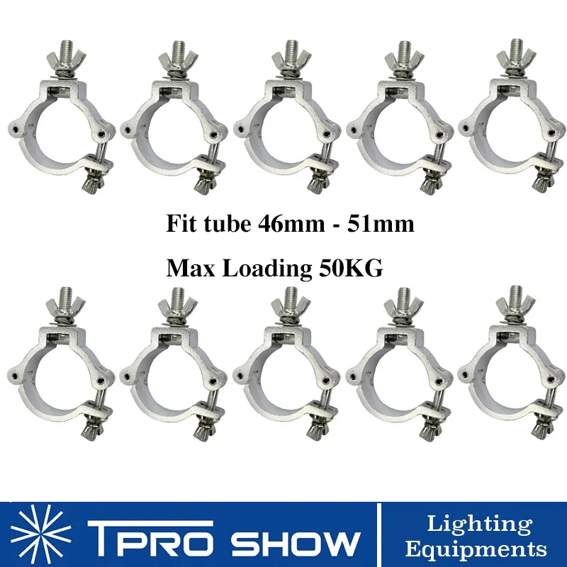 Imagem -02 - Truss Lighting Clamp For Stage Mounting Led Claw dj Equipment Titular Máquina Efeito Bracket Tube Acessório de Fornecimento Mobile 10 Pcs