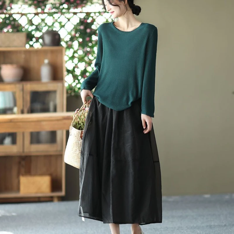 Maxi Women's Skirt With Pocket Long Female Skirts Chubby New In A Line Modest Luxury Elegant Y2k Vintage Offer Aesthetic Hot V