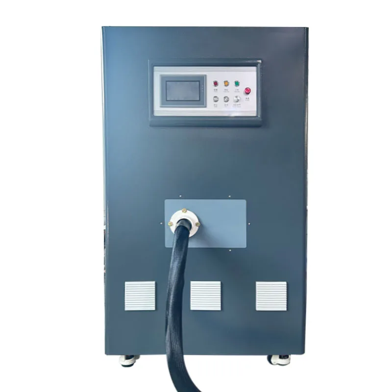 120KW Low Frequency Automatic Electric Furnace Digital Induction Heating for Steel Bar Forging Metal Metallurgy Machinery 220V