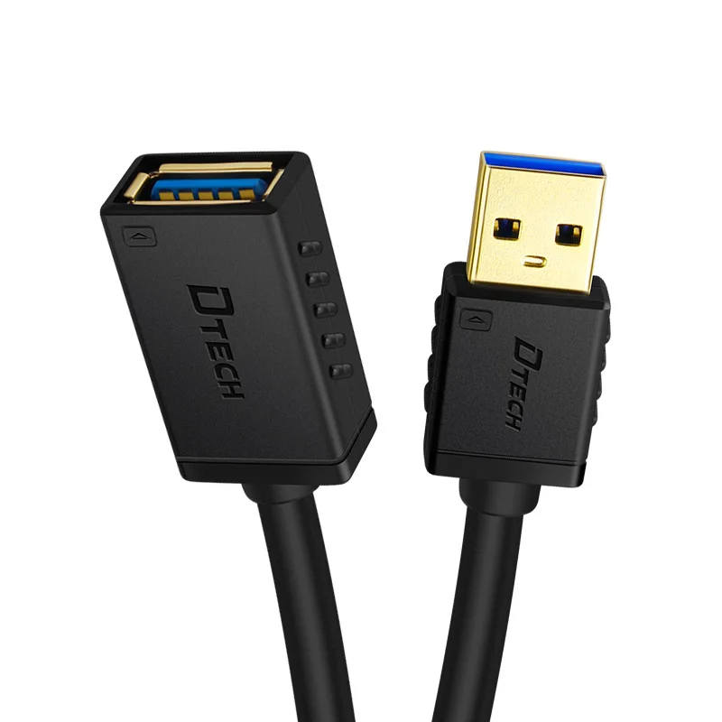 2 قطعة OEM مايكرو USB 3.0 كابل أسود 0.5 متر 1 متر 1.5 متر 2 متر 3 متر 5.5 مللي متر 5Gbps PVC USB إلى USB تمديد كابل للهاتف طابعة الكمبيوتر #4