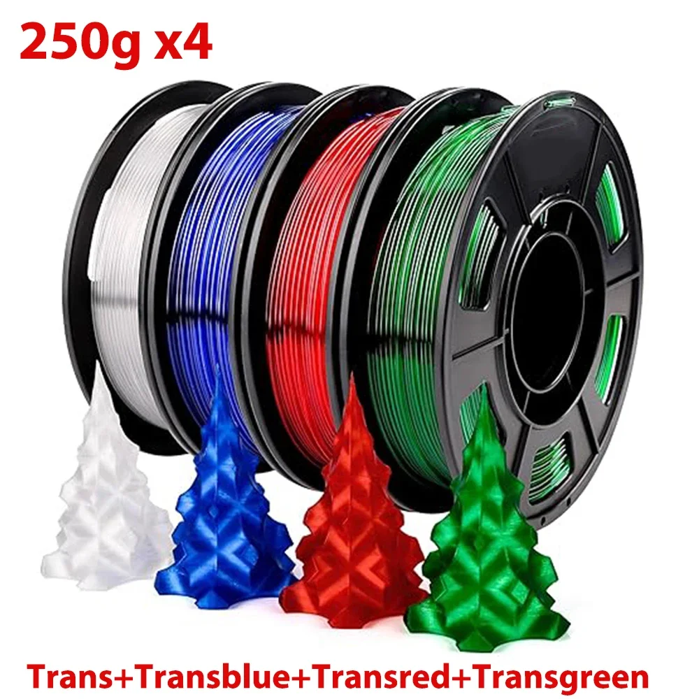 250gx4 PETG transparent Red 3D Printer Filament Consumables Transparent blue 3D Printing Materials Petg Material Printer PETG