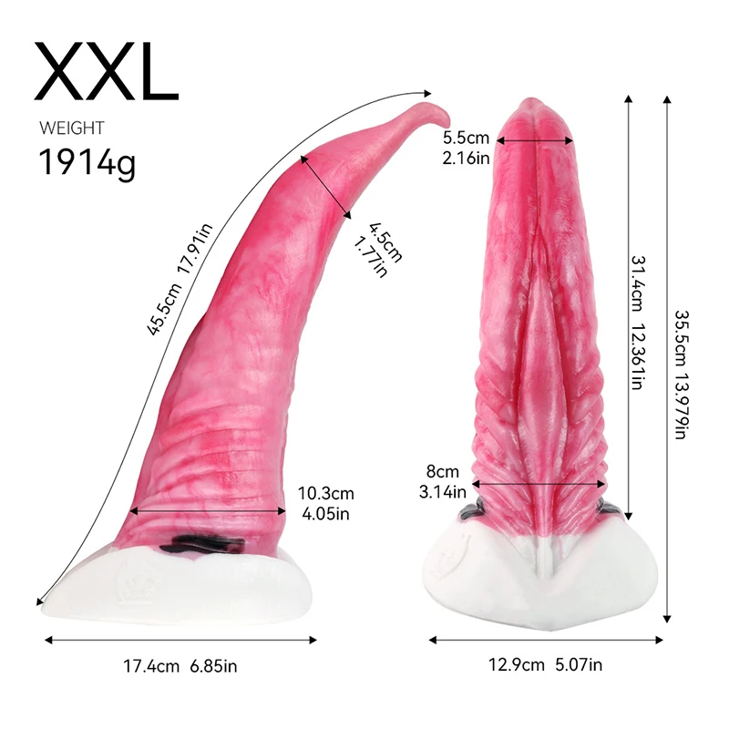 35.5*10.3cm Large Orca Whale Penis Sea Creature Dildo Curved Narrow Dick Smooth Pattern Women Masturbator Female Adult Sex Toys