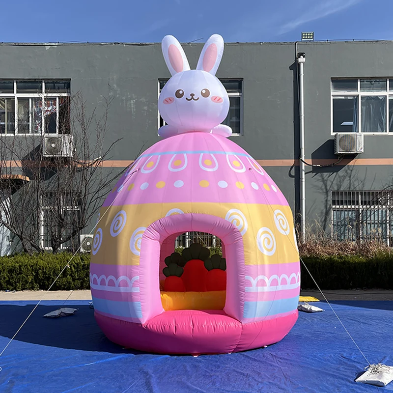

Children's Interactive Giant Inflatable Cartoon House Tent Entertainment Park Rabbit Cabin for Events