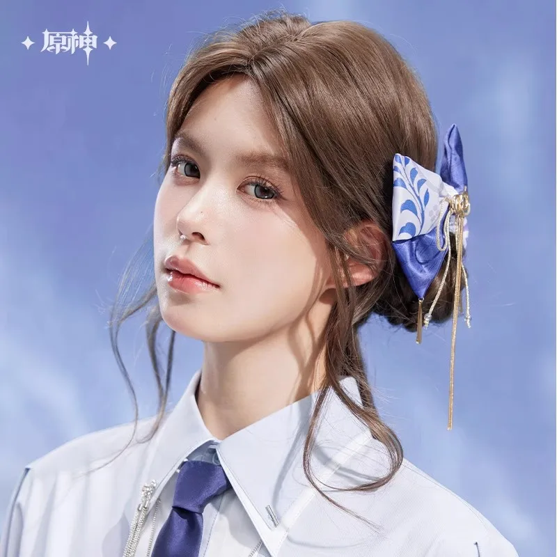 [Pre-sale] Official Genshin Impact Authentic Anime Kamisato Ayato Theme Impression Series Merchandise Bow Hair Accessory Pendant
