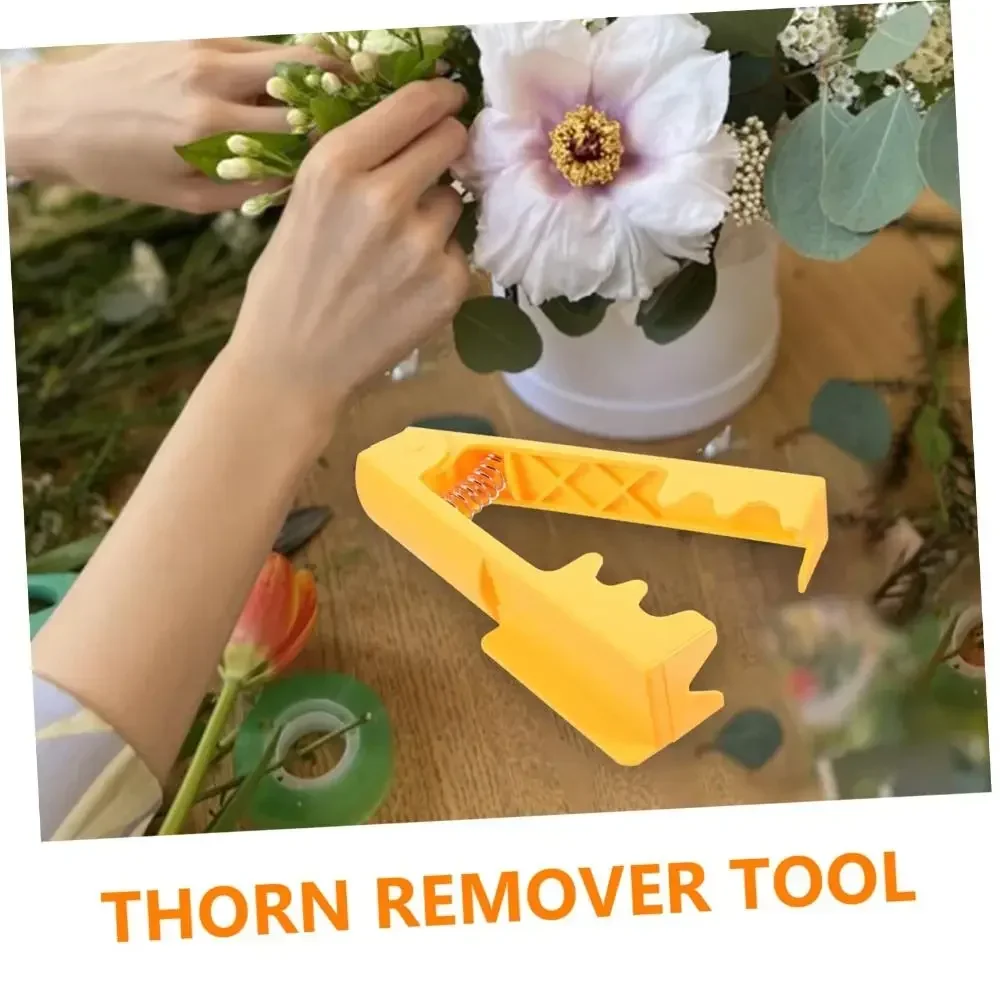 プラスチック花ストリッパーバリ除去ポータブルバラとげリムーバーガーデンツール省力ローズプライヤーストリッピング葉