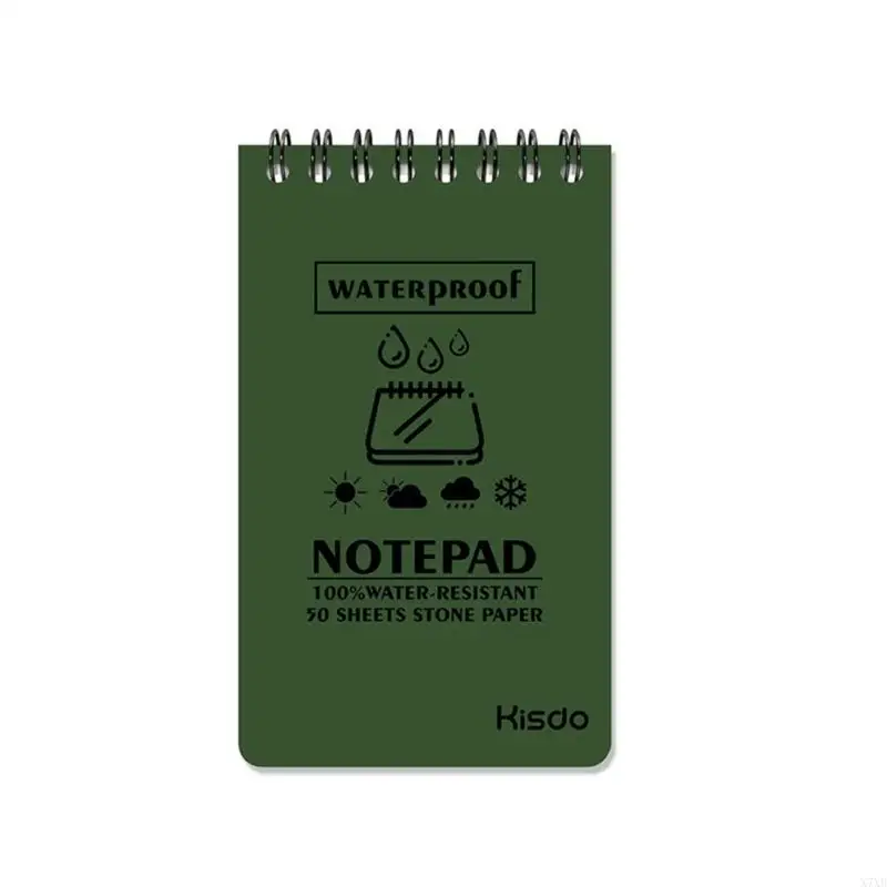 X7XB Pocket Notebook Notepad Waterproof Waterpad Viết trong các hoạt động ngoài trời Notebook Rain