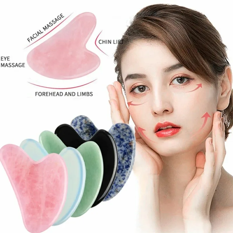 Scraping Sand Sheet Resin Facial Massage Stone Lifting Firming Beauty Massage Tool