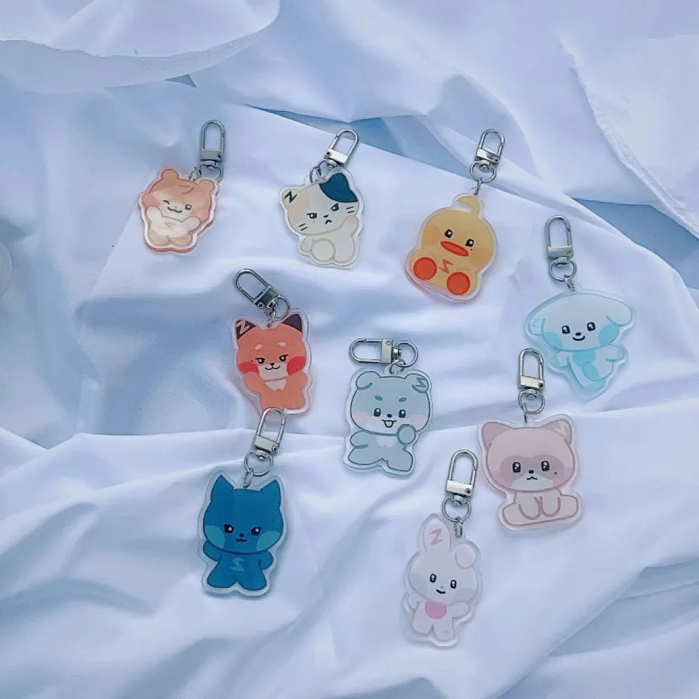 Kpop ZB1 ZEROBASEONE Acrylic Keychain Zeroni Keyring RICKY JIWOONG TAERAE MATTHEW ZHANGHAO HANBIN Backpack Pendant Accessories