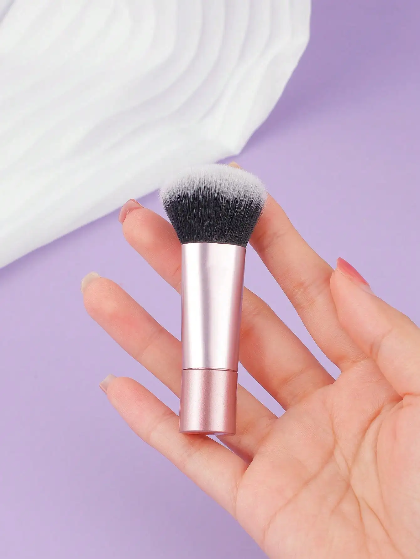 1pc Makeup Brush, Powder, Blush, Nail Powder Brush, Short Handle Portable Beauty Makeup Tool,Foundation Brush,Concealer Brush
