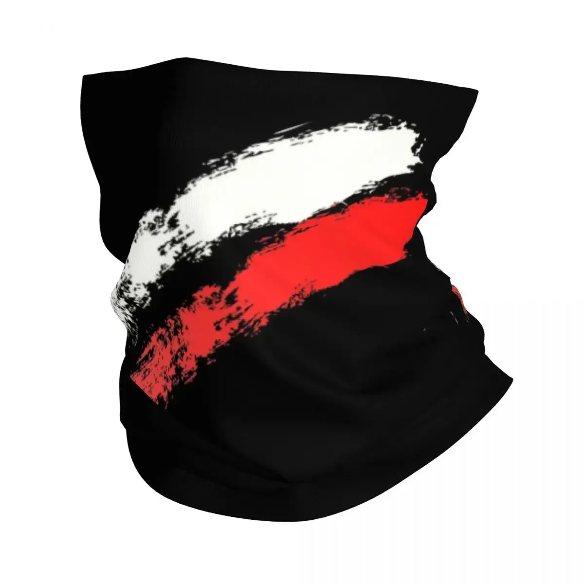 Poland Polish Flag Bandana Winter Neck Warmer Men Windproof Wrap Face Scarf for Hiking Polska Gaiter Headband