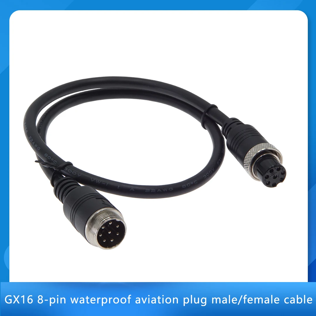 

GX16 Aviation Plug Socket Connection Wire Industrial Grade 8 Pin Male Female Connector Extension Line