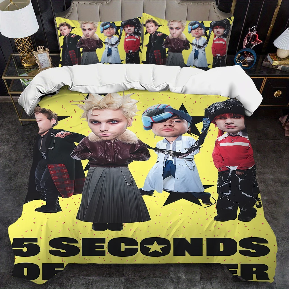5 Seconds of S-Summer Duvet Cover Set Home Style Bedding Soft Laundry Cotton Bed 3 Piece Set Student Dormitory Gift