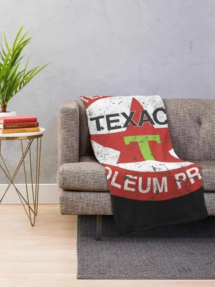 Texaco Oil Company Vintage Classic Throw Blanket cosplay anime blankets ands Blankets