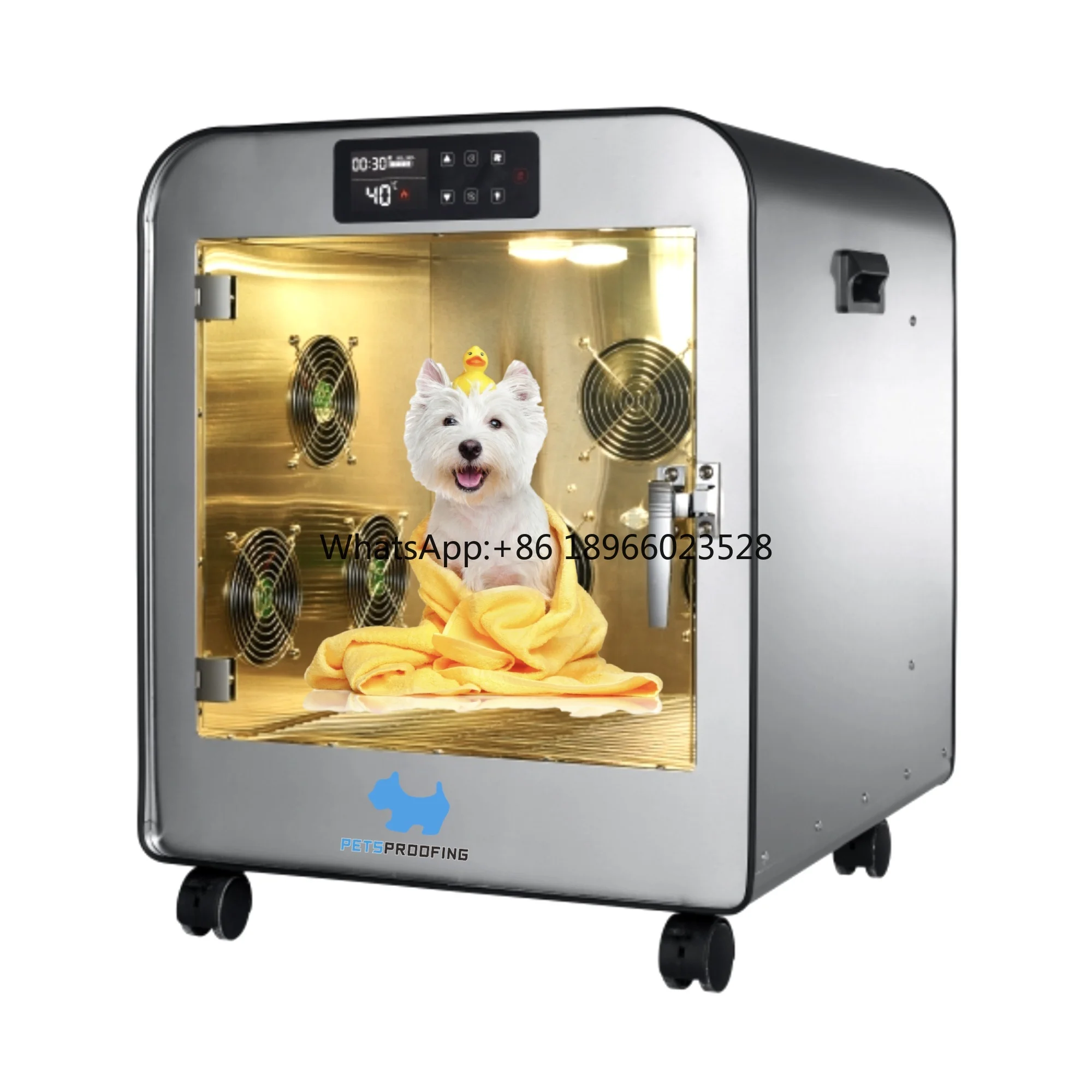 Automatic portable cat pets pet grooming hair dryer box room vacuum drying machine blower dryers for dog low noise