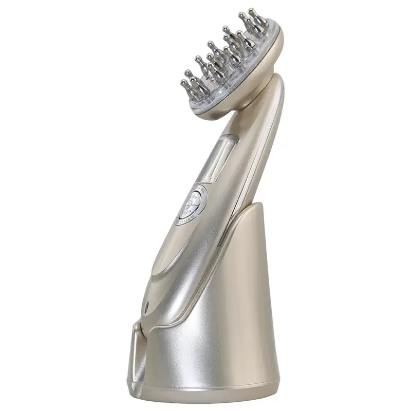 Smart Library Factory Price Electric Laser Hair Growth Comb Red Light EMS Vibration Scalp Massager Brush Microcurrent Meridian M