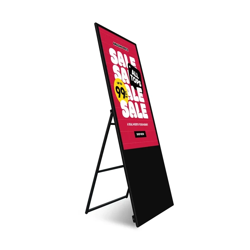 Indoor Movle Digital nage 4 Inch LCD Advertising Display Portle Kiosk