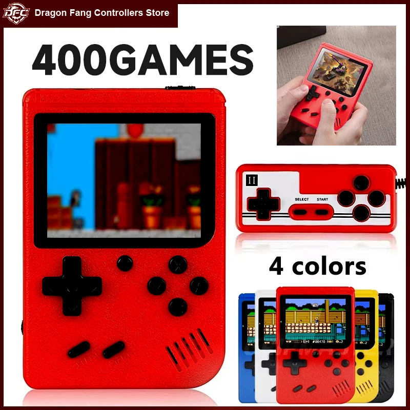 

Retro Handheld Video Game Console Built-in 500 Handheld Game Controller 8-bit 3.0-inch LCD Screen AV Output Video Player Handle