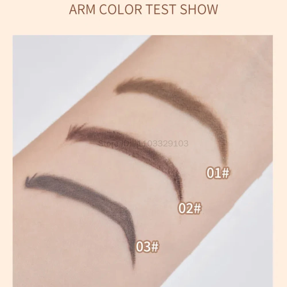 Matita per crema per tintura per sopracciglia Penna per sopracciglia naturale a lunga durata senza sbavature Impermeabile Marrone Grigio Tintura per sopracciglia con pennello Trucco cosmetico